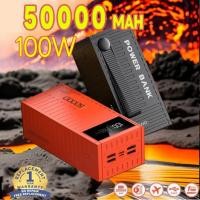ราคา [ขายดี] [สามารถซื้อสายชาร์จได้]Power Bank 50000mAh/80000mAh Fast Charge 100W Power Bank ความจุขนาดใหญ่ Fast Charge [จัดส (29769035333)