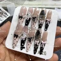 ราคา Lace Barbie Cats Eye Whitening Handmade Wear Nail French Polka Dot Classy Bow Sweet Cool (52852962721)