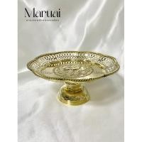 ราคา พานทองเหลือง 8 เหลี่ยมลายกุหลาบ (28557019962)