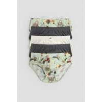 ราคา H&M(เอชแอนด์เอ็ม) แพ็ก 5 ตัว กางเกงในบอยส์ทำจากผ้าฝ้าย เด็กชาย 1183018_1 (45905432074)