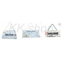 ราคา KK Shop ป้ายต้อนรับ ป้่ายแขวน งานวินเทจสไตล์ รุ่น Welcome (42937925)