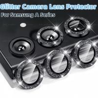 ราคา 3 Pcs ฟิล์มกันรอยกล้องแบบกลิตเตอร์สำหรับ Samsung A55 5G A35 A16 พร้อมวงแหวนป้องกันเลนส์ + กระจกนิรภัย (49202068357)