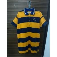 ราคา GREYHOUND/ yellow and navy strip T-shirt type dress (46354450537)