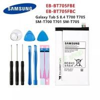 ราคา แบตเตอรี่ แท้ Samsung Galaxy Tab S 8.4 T700 T701 T705 SM-T700 EB-BT705FBE 4900mAh พร้อมชุดถอด ร้าน F.F shop (14784751505)