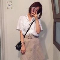 ราคา เสื้อเชิ้ตเกาหลีสีขาว (1132497042)