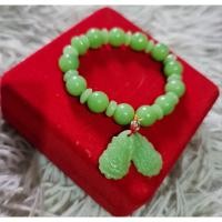 ราคา กำไลหยกหินนำโชค สีเขียวแอปเปิ้ล (41259693655)