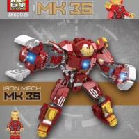 ราคา ส่งฟรีEMSไม่ต้องใช้โค้ด JX60029 Iron Man MK 35 Iron Mech MK 35 (เลโก้จีน ไอรอนแมน มาร์ค 35) (6910967114)
