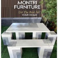 ราคา ชุดโต๊ะปูน สไตล์โมเดิร์น ลายหินอ่อน ชุด 6 ที่นั่ง luxury Table วางกลางแจ้งหรือในร่มได้ วัสดุเป็นปูนแผ่นเสริมเหล็ก (23214499312)