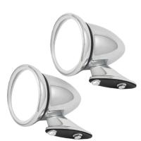 ราคา กระจกมองข้าง สแตนเลส ทรงbullet สำหรับรถโบราณ คลาสสิค เรโทร จำนวน1คู่ (23782336110)