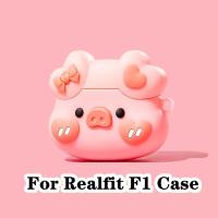 ราคา 【ส่วนลด】เคสหูฟัง แบบนิ่ม ลายการ์ตูน สําหรับ Realfit F1 Realfit F1 (20192837873)