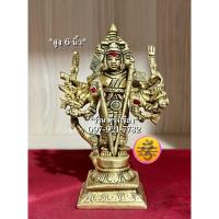ราคา พระขันธกุมาร 6 พักตร์ 12 กร พร้อมนกยูง (สูง 6 นิ้ว..Fine Quality) **ทองเหลือง..นำเข้าจากอินเดีย** (Muru0029) (18548376197)