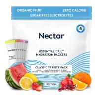 ราคา Nectar Hydration Packets - Electrolytes Powder Packets - Sugar Free & 0 Calorie - Organic Fruit Liquid Daily IV Hydrate (28539710765)