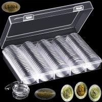 ราคา ตลับใส่เหรียญ แบบใส จัดเก็บเหรียญสะสม แบบทนทาน ขนาด 27 มม. ตลับละ 5 บาท [COD] (4540027255)