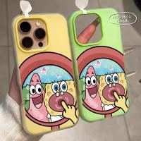 ราคา IPhone 16 13 11 17 15 14 12ProMax 7 8Plus XR X Pie Star New SpongeBob Squarepants 2-in-1 Soft Case (49102287108)