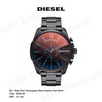 ราคา Diesel นาฬิกาข้อมือ รุ่น Mega Chief Chronograph Black Stainless Steel Watch Code: DZ4318 (23820256110)