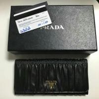 ราคา กระเป๋าสตางค์ใบยาวPRADA แท้ (646247442)