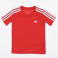 ราคา เสื้อยืด adidas แท้ 3 แถบ size 104 3-4Y สีแดง สภาพดีมาก (19886596270)