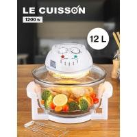 ราคา LE CUISSON หม้ออบลมร้อนระบบฮาโลเจน 12 ลิตร สำหรับอบ ปิ้ง ตุ๋น ย่าง อุ่นร้อน ละลายอาหารแช่แข็ง ห้องครัว (5867012754)