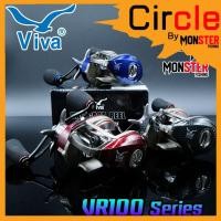 ราคา รอกหยดน้ำ VIVA Baitcast Reel VR100 หมุนขวา (ลายแคฟล่าแดง/น้ำเงิน/ดำ) (15202895609)