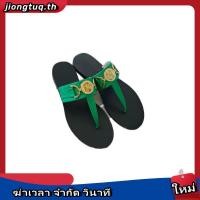 ราคา Versace Flip Flops สำหรับผู้หญิงฤดูร้อน ออกแบบToe-out รองพื้นนุ่ม พกพาสะดวกไปชายหาด (48804872601)