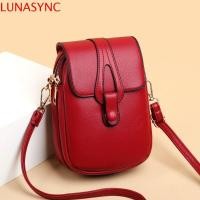 ราคา LUNASYNC ผู้หญิงไหล่กระเป๋าโทรศัพท์,หนังแนวตั้ง Lady Crossbody กระเป๋าโทรศัพท์,กระเป๋าถือ INS แฟชั่นหลายชั้นกระเป๋าโทรศัพท์มือถือโทรศัพท์มือถือพกพา (42515193908)