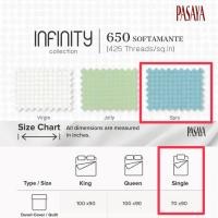 ราคา [มือสอง] ปลอกผ้านวม + ปลอกหมอน PASAYA Infinity Collection 650 เส้นด้าย (52005950768)
