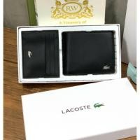 ราคา แบรนเนม!!! Lacoste Leather Short Wallet Card Holder (5719044034)