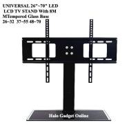 ราคา คุณภาพสูง UNIVERSAL 26 "~70 "LED LCD TV STAND 8 มม.ฐานกระจกนิรภัย 26 ~ 32 37 ~ 55 48 ~ 70 (40666401203)