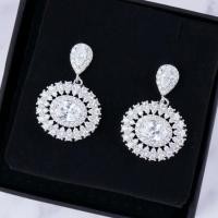 ราคา [พร้อมส่ง] Miss Earring ต่างหูห้อยเพชร CZ ทรง Oval 925 starling silver (142449757)