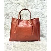 ราคา กระเป๋าหนังแท้ทรงถือทำงานสีน้ำตาลแบรนด์SSAMZIE(รหัส ถุงเงิน121) (29610081159)