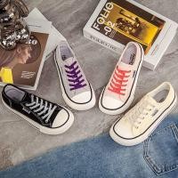 ราคา รองเท้าผ้าใบสีลูกกวาดผู้หญิง 2025 ฤดูใบไม้ผลิฤดูร้อนบางหนา Soled All-Match รองเท้าผ้าใบ Low-Top Mango Toe รองเท้าสีขาว (28890920458)