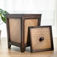 ราคา THAILUCKY ถังขยะไม้แบบมีฝา กล่องไม้สาน ถังอเนกประสงค์ใส่ของ เก็บของ ที่เก็บขยะ (5735402729)