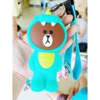 ราคา พวงกุญแจหมีบราวน์ ซิลิโคน พวงกุญแจ Line friends ใส่กุญแจรถ ใส่เหรียญได้ (1893903027)