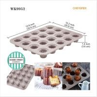 ราคา พิมพ์ CHEFMADE รหัส WK9952 พิมพ์มินิ Canale 20 หลุม เคลือบเทฟลอนสีทอง (25784339493)