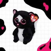ราคา Ty Beanie boos, ตุ๊กตาแบรนด์ Ty ของแท้ ตุ๊กตาสกังก์ (Flora) ของแท้ พร้อมส่ง สีดำ ขาว ตาโต น่ารัก (12259210429)