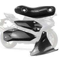 ราคา KAWASAKI สําหรับKawasaki ZX-4RR 2023 รถจักรยานยนต์ด้านข้างแผงไอเสียความร้อนShield Coverคาร์บอนไฟเบอร์แท้ชุดติดตั้งเพิ่มเติม ZX4RRกระจก (43461565093)