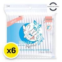 ราคา evergreen cotton buds คอตตอนบัต เอเวอร์กรีน สำลี สำลีก้าน กระต่าย 100 ชิ้น X 6 (28831346785)