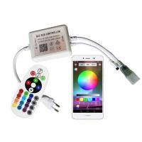 ราคา 220v RGB Bluetooth Controller LED Strip Control สําหรับโทรศัพท์บลูทูธรีโมทคอนโทรล APP สําหรับ RGB 5050 LED Strip Control (29611828219)