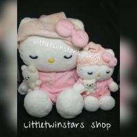 ราคา ตุ๊กตาคิตตี้คู่น้องง่วง Vintage Hello kitty sleeping plush set (5696678846)