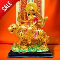 ราคา WC[98H]พระแม่อุมาเทวี ขี่เสือ สีทองเเต่งสี ปางปราบอสูร ปราบมารร้าย ขนาดหน้าตัก 9นิ้ว สูง 12นิ้ว แล้วเรซิ่นพรีเมี่ยม บูชา (18089948187)