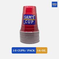 ราคา (แก้ว 10ใบ) Sam’s Plastic Cup แก้วแดงปาร์ตี้ ขนาด 16 oz. แก้วแดง Red cup (13584890734)