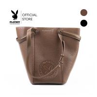 ราคา Playboy รุ่น GINA Bucket Bag กระเป๋าสะพายข้างผู้หญิง รหัส ST-B254PB639 ดีไซน์ทรงถัง มี 2 สี Matte Black/Latte Brown (55350370403)