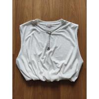 ราคา เสื้อขาว แขนกุด จั๊มเอว แต่งโซ่ลายตัว B (24235914948)