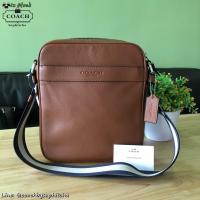 ราคา COACH M CHARLES FLIGHT BAG IN SMOOTH LEATHER : F54782 (DARK SADDLE) (coachbysuphitcha) (40102259)