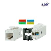 ราคา LINK CAT6 RJ45 Slim White JACK Color Changeable (US-1006A ) (19593882308)