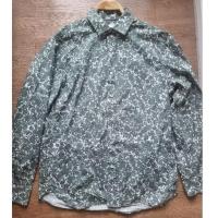 ราคา MNGเสื้อเชิ้ตคอปกแขนยาวสีเขียวลายขาวกระดุมหน้าไซส์Mอก44ยาว30(งานมือสอง) (29867286246)