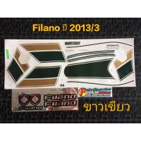 ราคา สติ๊กเกอร์ FILANO สีขาวเขียว ปี 2013 รุ่น 3 (3718833330)