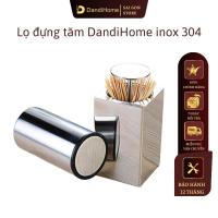 ราคา DandiHome โถไม้จิ้มฟันสแตนเลส 304 พร้อมฝาปิดเปิดและปิดแน่นอย่างเต็มที่ (27590032254)
