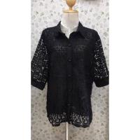 ราคา เสื้อลูกไม้คอปกผ่า หน้า กระดุมมุกแขน 3 ส่วนลูกไม้ ด้านหน้า (21537182326)