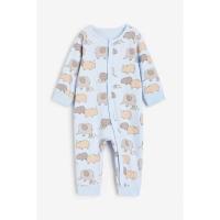 ราคา ส่งต่อ ชุดเด็ก H&M size 9-12m สีฟ้าลายสัตว์ (24913755878)